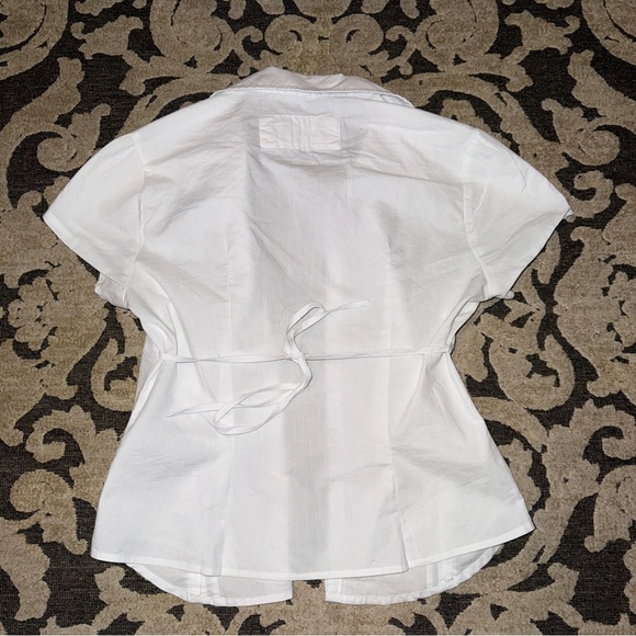 Hollister white button up blouse - Picture 4 of 5